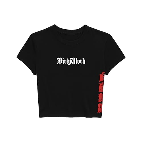 aespa Official Licensed Merch Dirty Work Crop T-Shirt