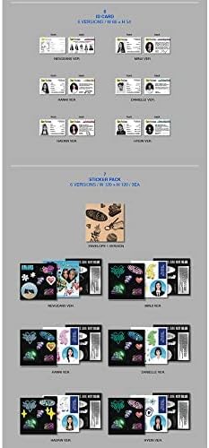 DREAMUS Jeans Jeans 1st EP Album Bluebook Version CD+Mini Poster On Pack+Log Book+Pin-up Book+Phoning Manual Book+ID Card+Sticker Pack+Photocard+Tracking Sealed (DANIELLE Version)