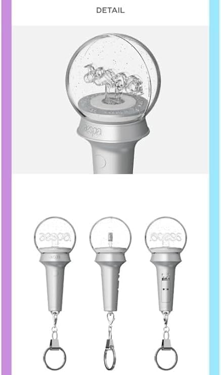 aespa Official Mini Fanlight Light Stick Lightstick Keyring with Tracking Sealed