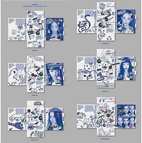DREAMUS Jeans Jeans 1st EP Album Bluebook Version CD+Mini Poster On Pack+Log Book+Pin-up Book+Phoning Manual Book+ID Card+Sticker Pack+Photocard+Tracking Sealed (DANIELLE Version)