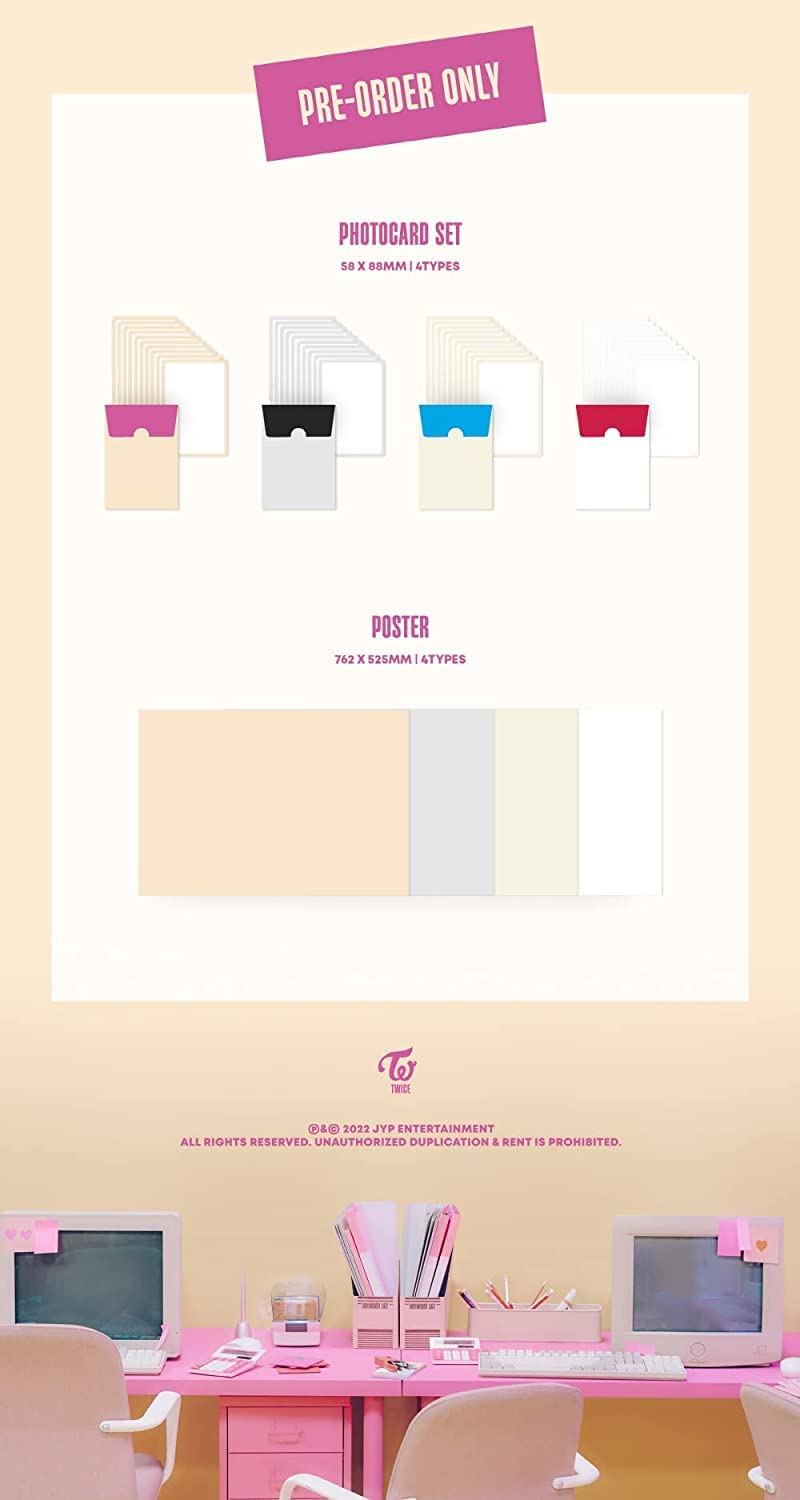 TWICE - BETWEEN 1&2 (Full Set Album incl. Album, PreOrder Benefit, Extra Photocards)