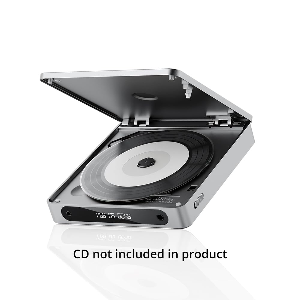 FiiO DM13 Multifunctional Portable Stereo CD Player with Long-Lasting Battery, Supports USB Ripping, Optical/coaxial/3.5mm/4.4mm outputs (Transparent Bluetooth)