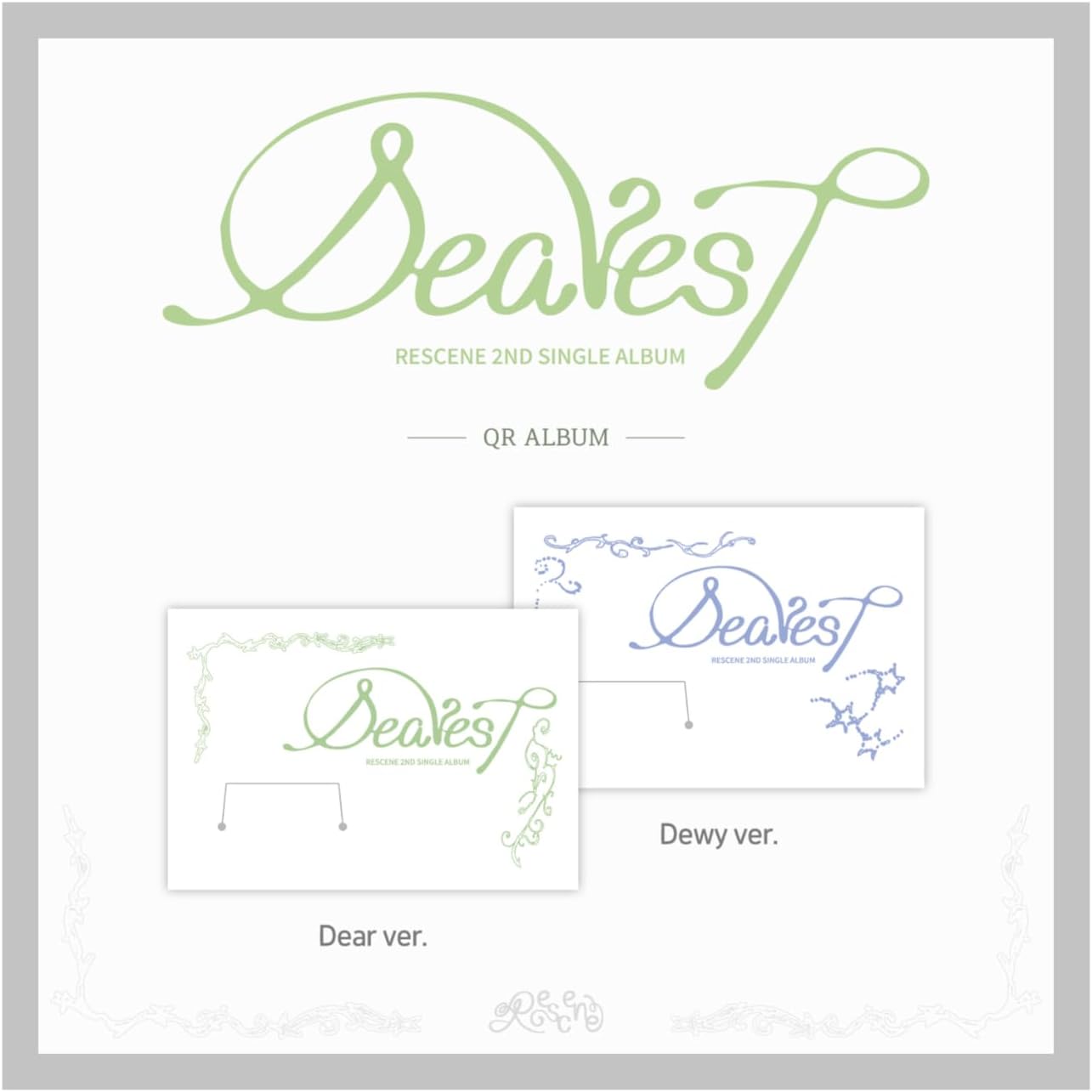RESCENE Dearest 2nd Single Album QR Dear Version Package+Selfie+Jacket PhotoCard+QRcard+Tracking Sealed