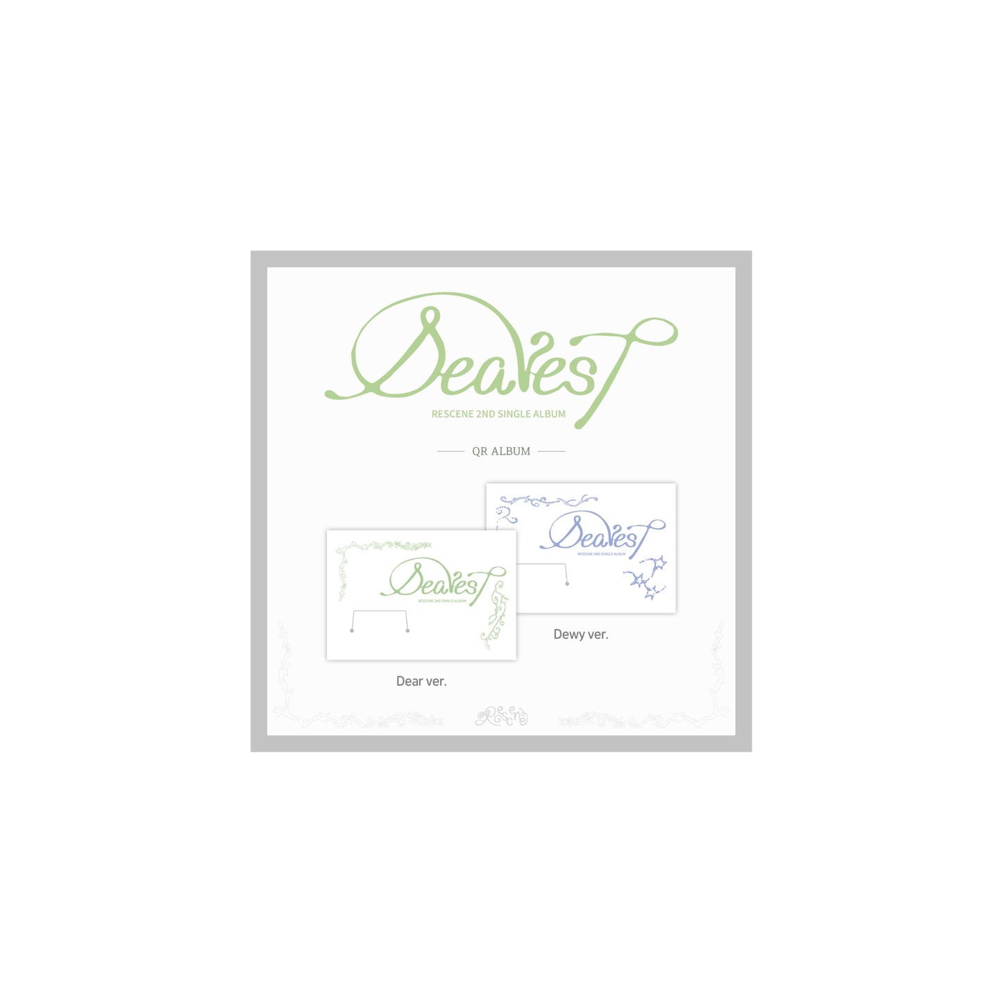 RESCENE Dearest 2nd Single Album with Tracking Sealed (QR Random Version)