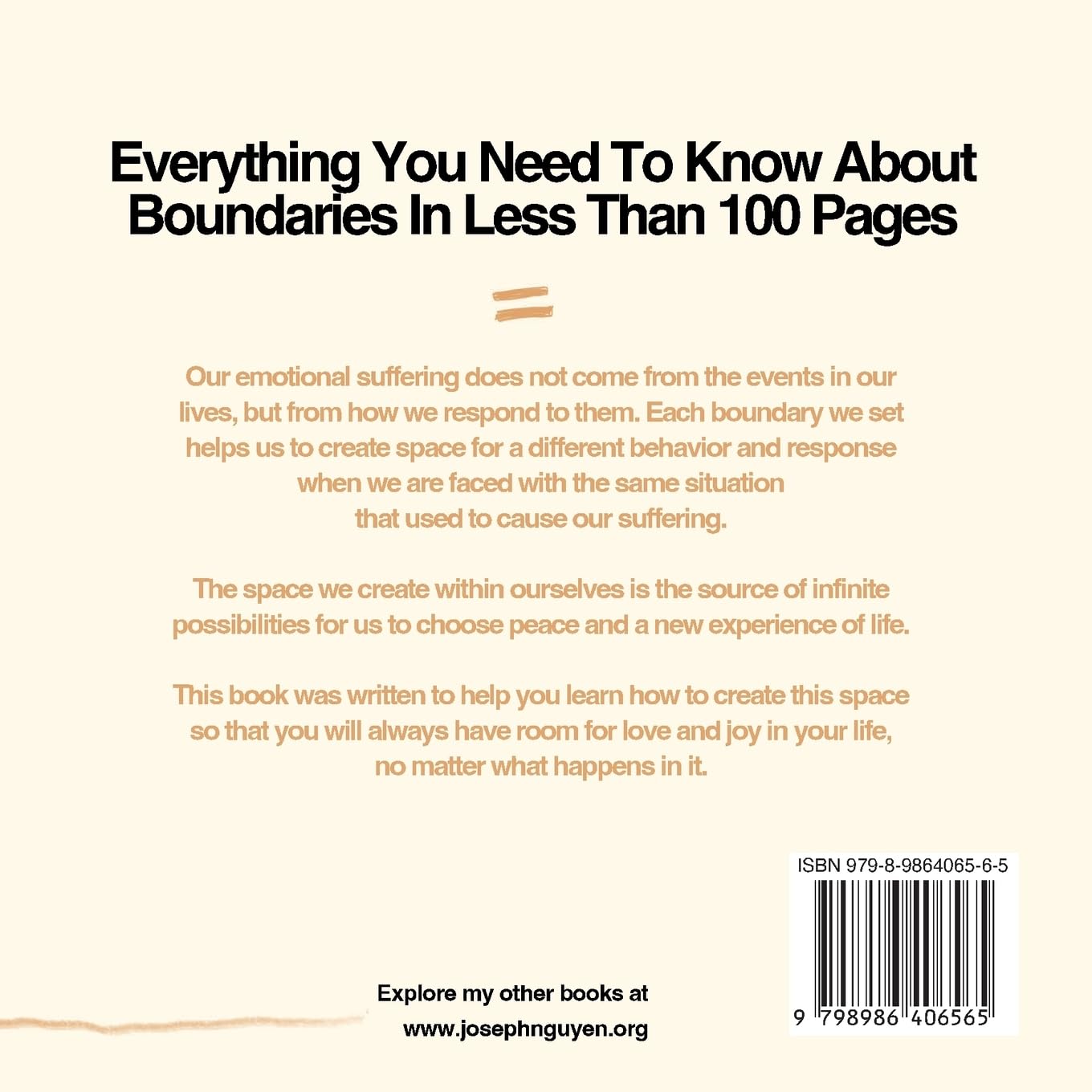 Boundaries = Freedom: How To Create Boundaries That Set You Free Without Feeling Guilty (Beyond Suffering)