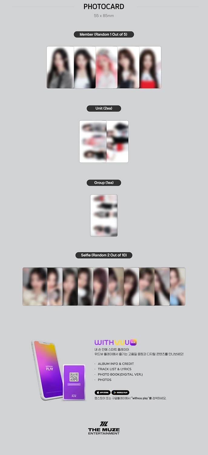 RESCENE Glow Up 2nd Mini Album QR 2 Version Set Outbox+1p QRcard+1p Member PhotoCard+2p Unit PhotoCard+1p Group PhotoCard+2p Selfie PhotoCard+Tracking Sealed