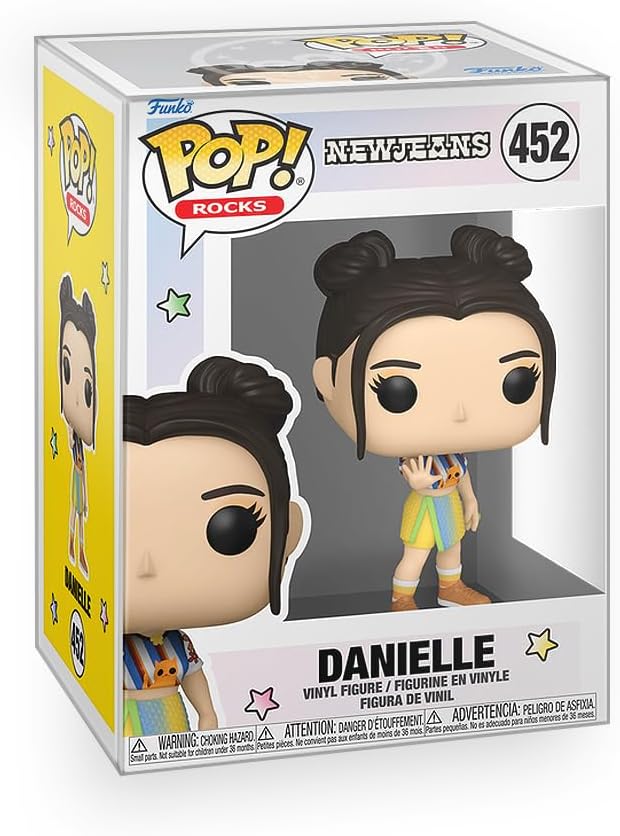 Pop NewJeans - Set of 5 - Minji, Hanni, Danielle, Haerin & Hyein New Jeans Vinyl Figures Included with Box Protector Compatible for Funko