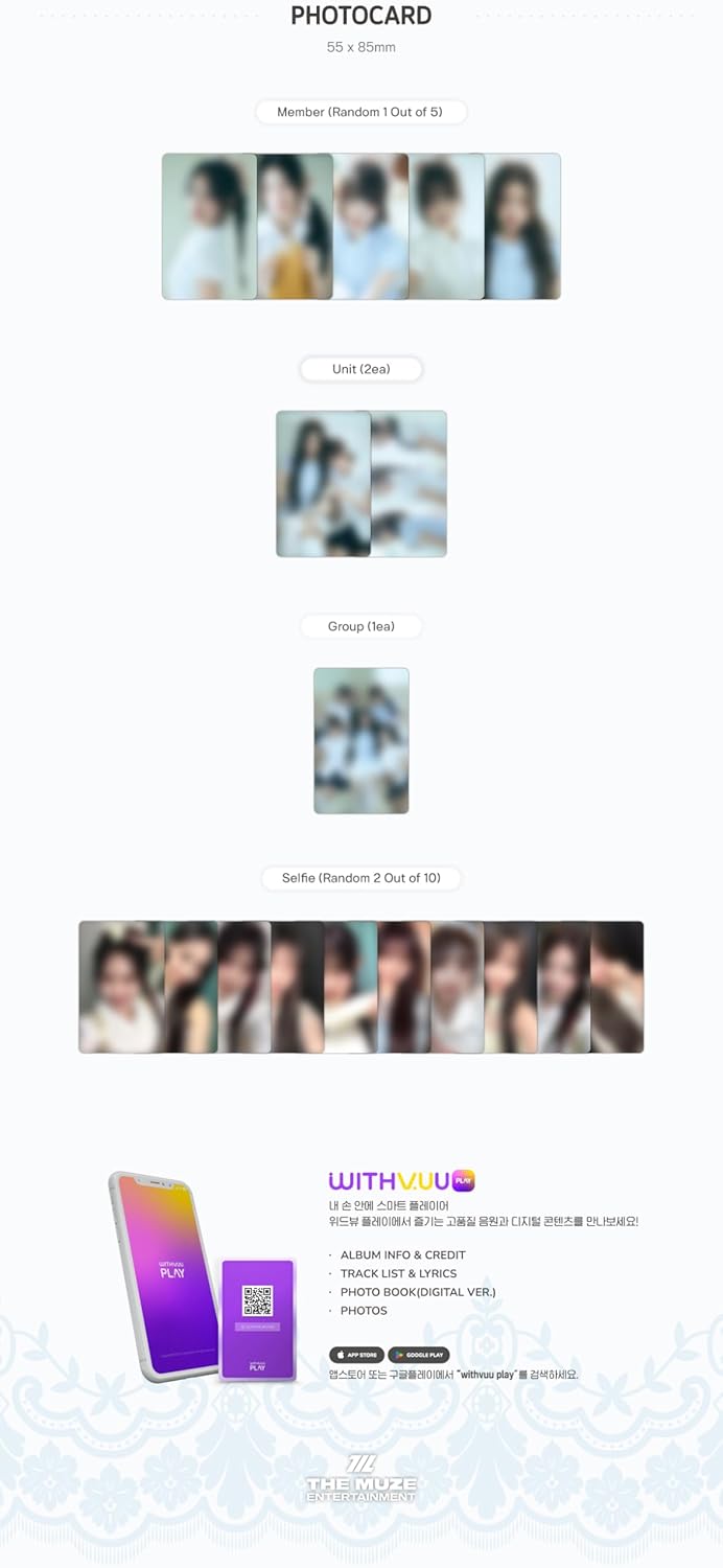 RESCENE Glow Up 2nd Mini Album QR 2 Version Set Outbox+1p QRcard+1p Member PhotoCard+2p Unit PhotoCard+1p Group PhotoCard+2p Selfie PhotoCard+Tracking Sealed