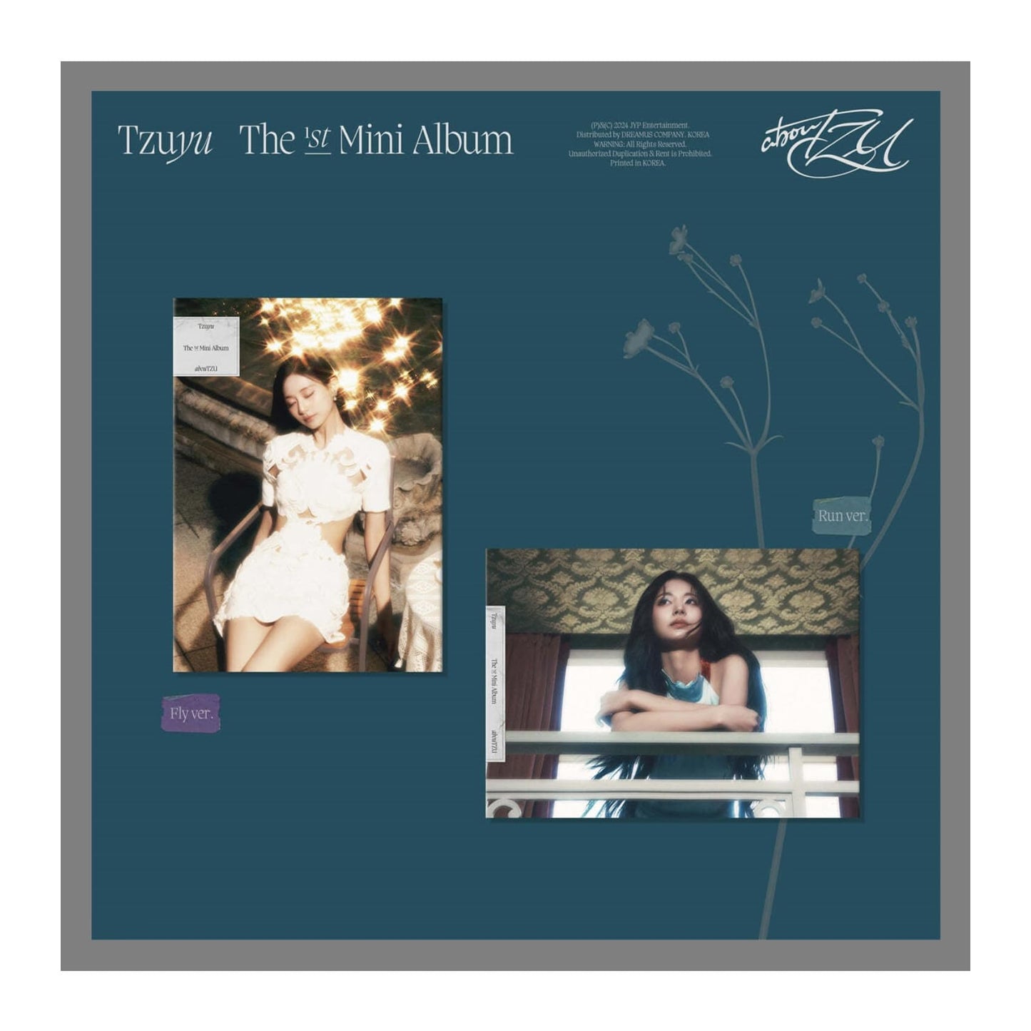 abouTZU - Tzuyu (Twice) 1st Mini Album Full Set: Run + Fly + Heaven + Digipack + Nemo (No Vinyl)