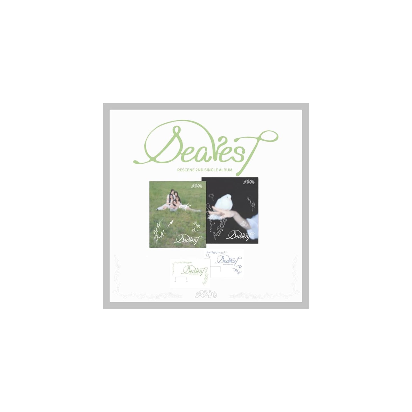 RESCENE Dearest 5nd Single Album Full 4 Version Set Standard 2 Version Set+QR 2 Version Set+Tracking Sealed