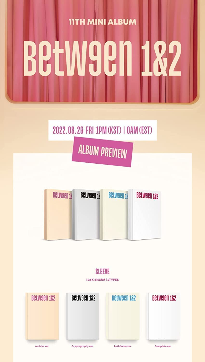 TWICE - BETWEEN 1&2 (Full Set Album incl. Album, PreOrder Benefit, Extra Photocards)