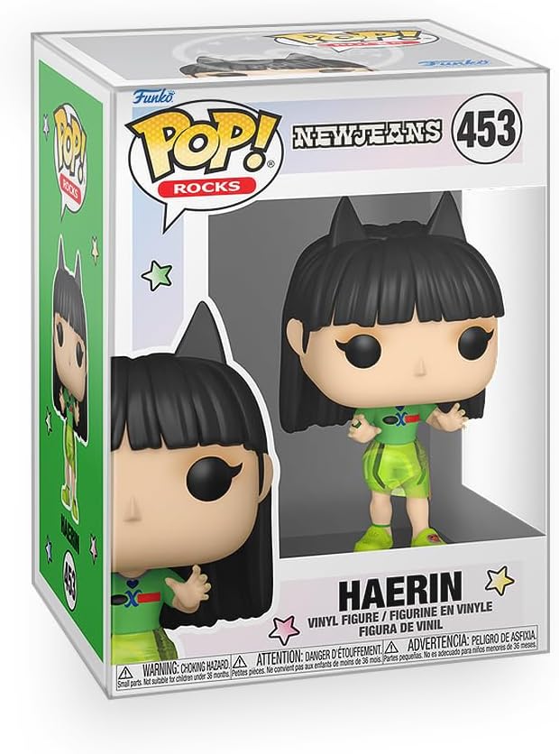 Pop NewJeans - Set of 5 - Minji, Hanni, Danielle, Haerin & Hyein New Jeans Vinyl Figures Included with Box Protector Compatible for Funko