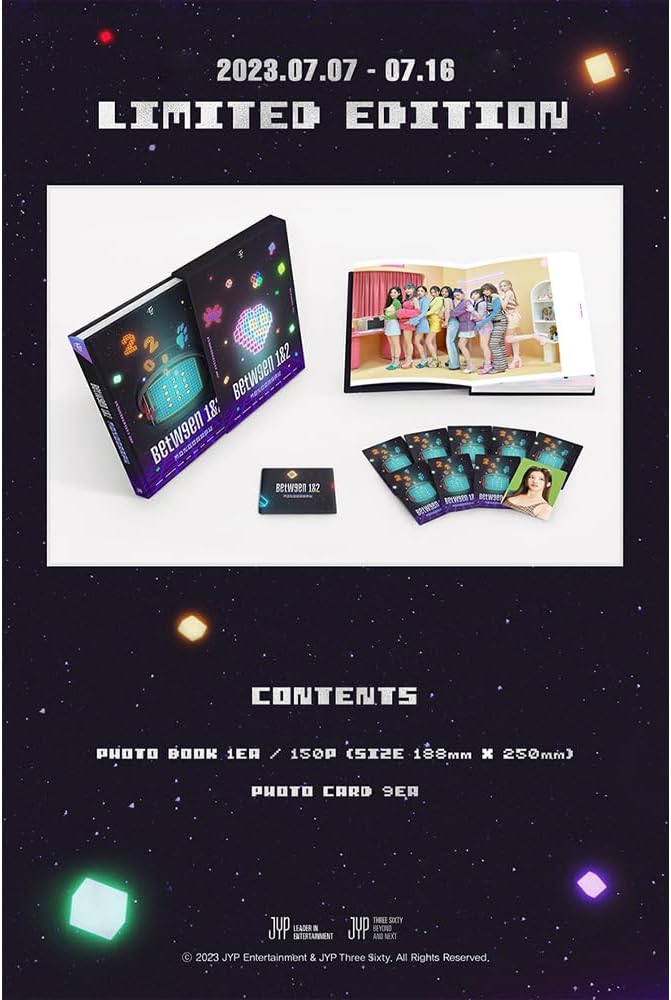 TWICE Monograph BETWEEN 1&2 Limited Edition Photobook+Photocard+Tracking Sealed