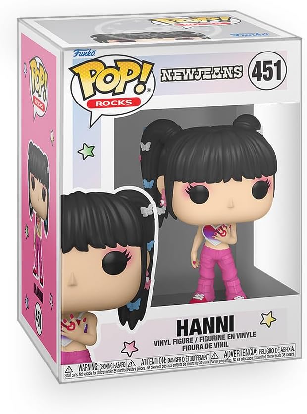 Pop NewJeans - Set of 5 - Minji, Hanni, Danielle, Haerin & Hyein New Jeans Vinyl Figures Included with Box Protector Compatible for Funko