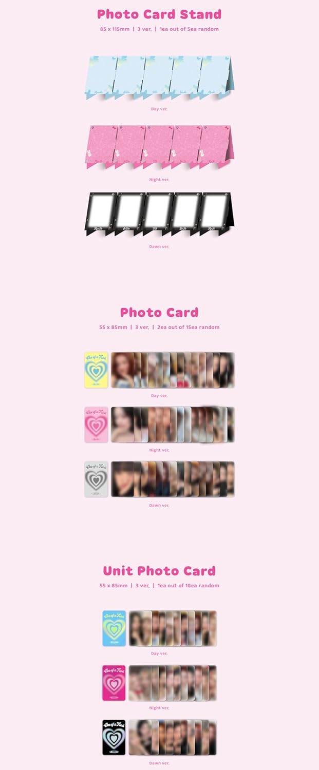 DREAMUS Loossemble One of a Kind 2nd Mini Album Contents+Photocard+Tracking Sealed LOONA Assemble (Standard Set(Day+Night+Dawn))
