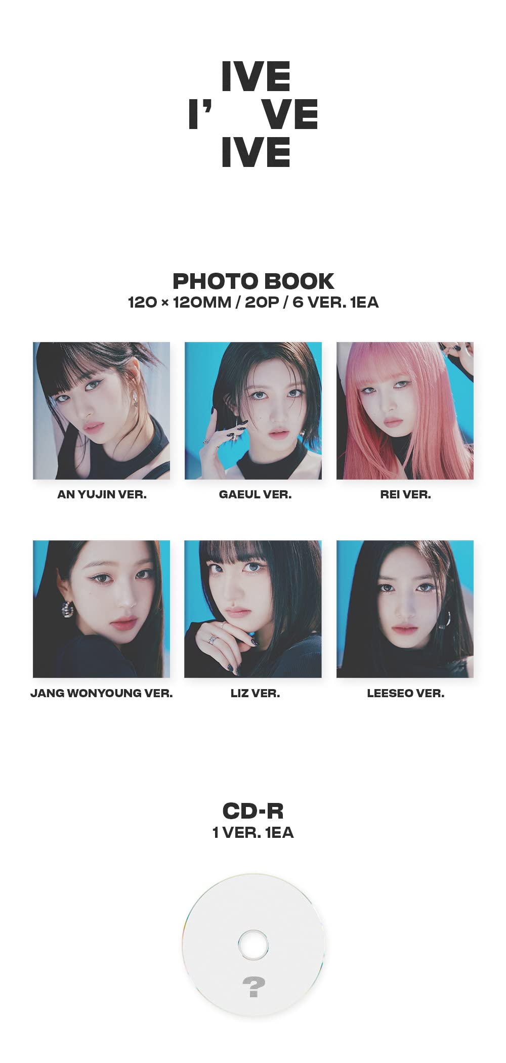 IVE - Vol.1 I've IVE Jewel Case Limited Version CD (REI ver.)