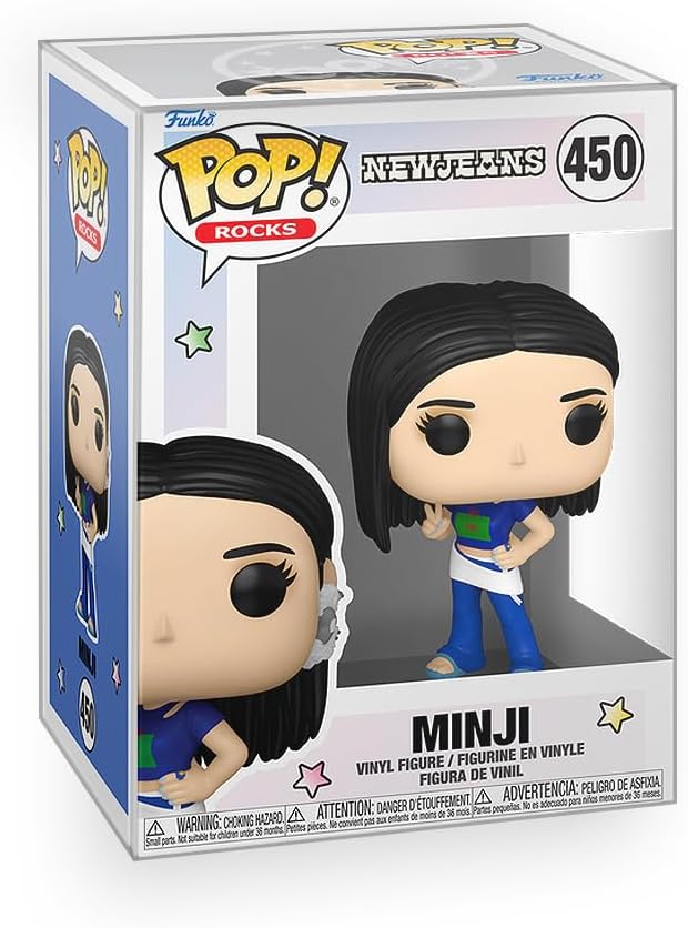 Pop NewJeans - Set of 5 - Minji, Hanni, Danielle, Haerin & Hyein New Jeans Vinyl Figures Included with Box Protector Compatible for Funko