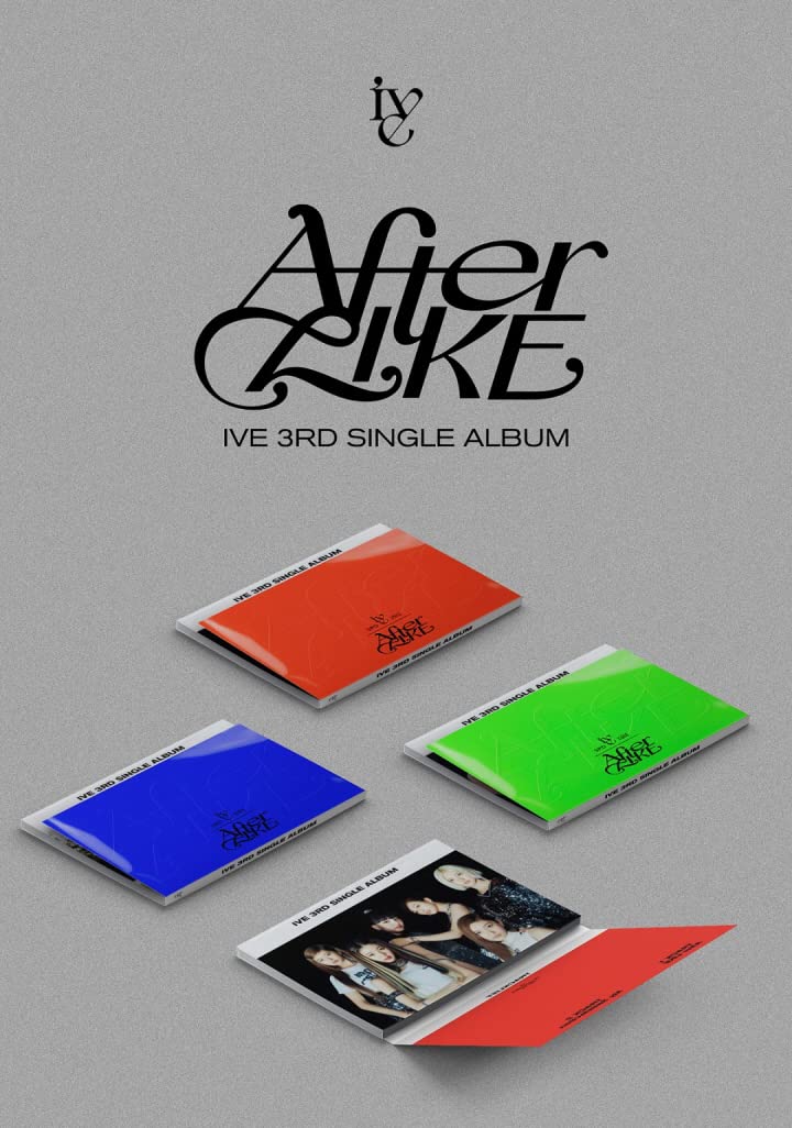 IVE After Like 3rd Single Album PHOTOBOOK Version 3 Cover SET CD+1p Folding Poster On Pack+96p PhotoBook+1p PhotoCard+1p PostCard+Tracking Sealed