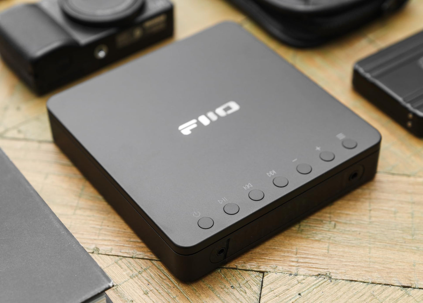 FiiO DM13 Multifunctional Portable Stereo CD Player with Long-Lasting Battery, Supports USB Ripping, Optical/coaxial/3.5mm/4.4mm outputs (Transparent Bluetooth)