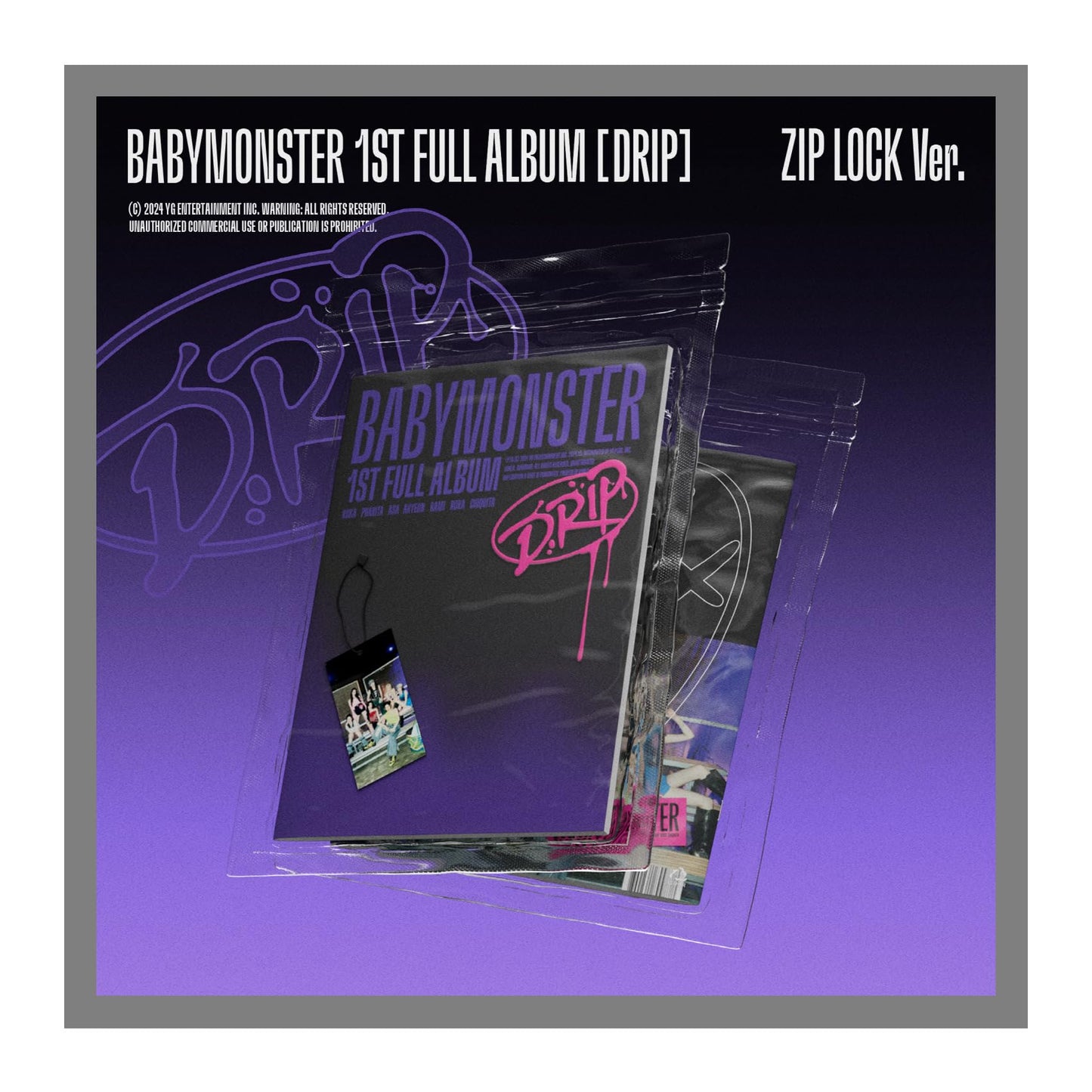 BABYMONSTER DRIP 1st Full Album with Tracking Sealed Baby Monster (Limited Bandana Version)