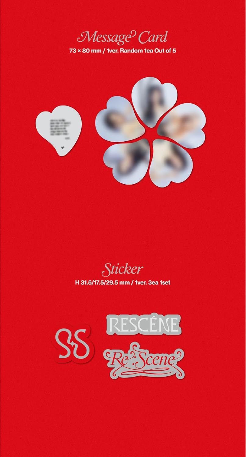 RESCENE Re:Scene 1st Single Album Dust jacket+Photobook+Photocard+Blotter paper+Tracking Sealed SET Ver.1+Ver.2