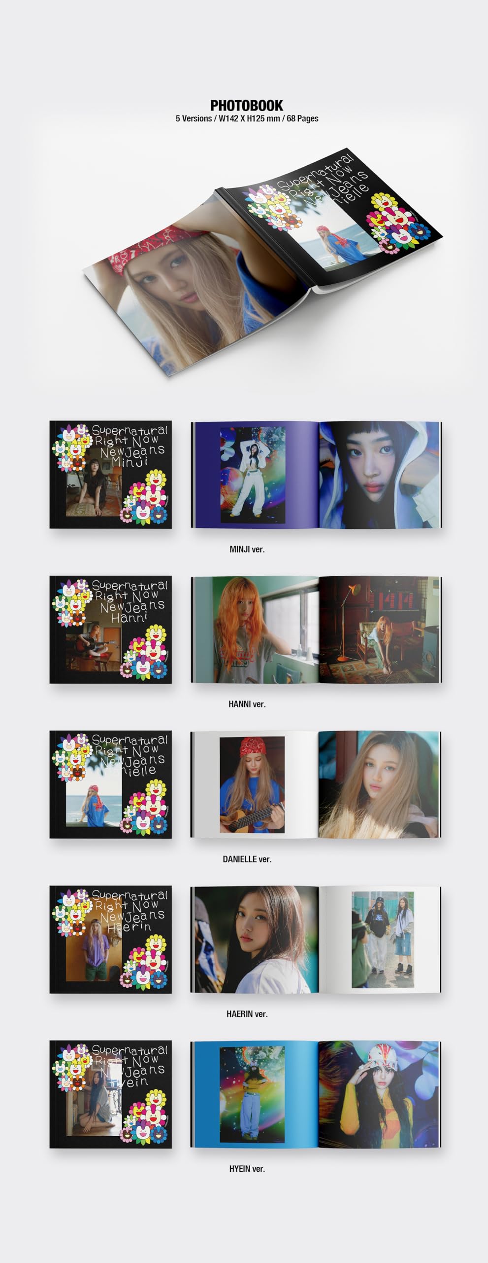 NewJeans Supernatural NJ X MURAKAMI Japan Double Single Album with Tracking Sealed New Jeans (Weverse Albums A Version)