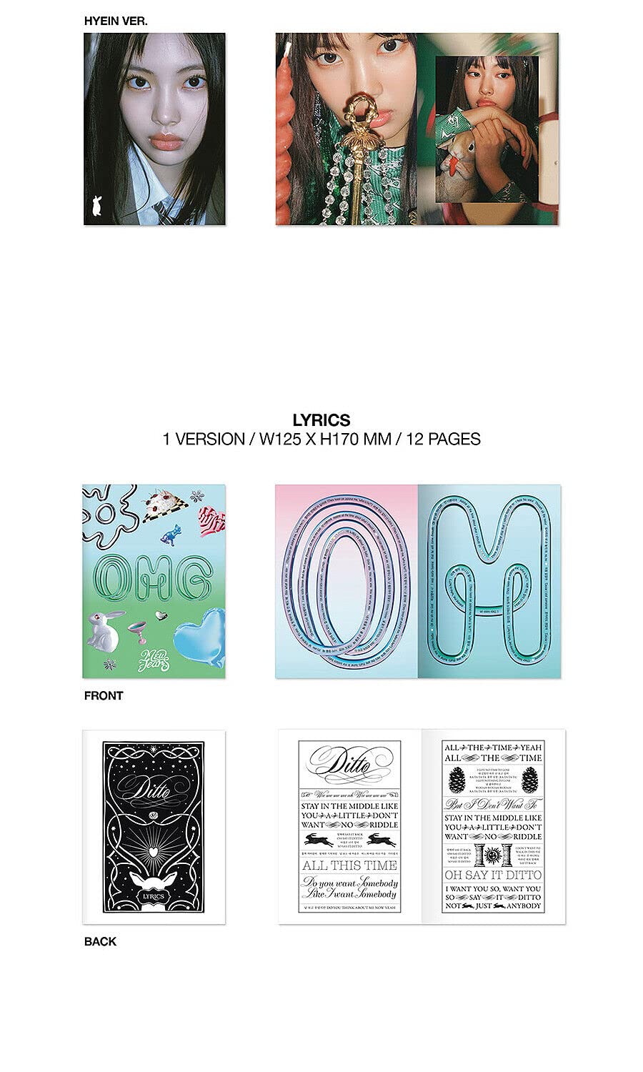 NEWJEANS OMG 1st Winter Single Album ( MESSAGE CARD Ver. - MINJI ) K-POP SEALED
