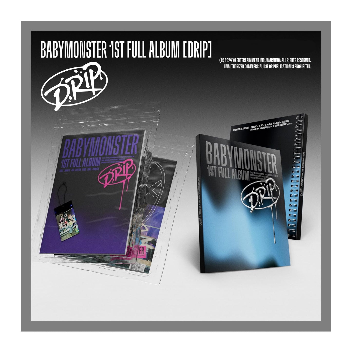 BABYMONSTER DRIP 1st Full Album with Tracking Sealed Baby Monster (Limited Bandana Version)