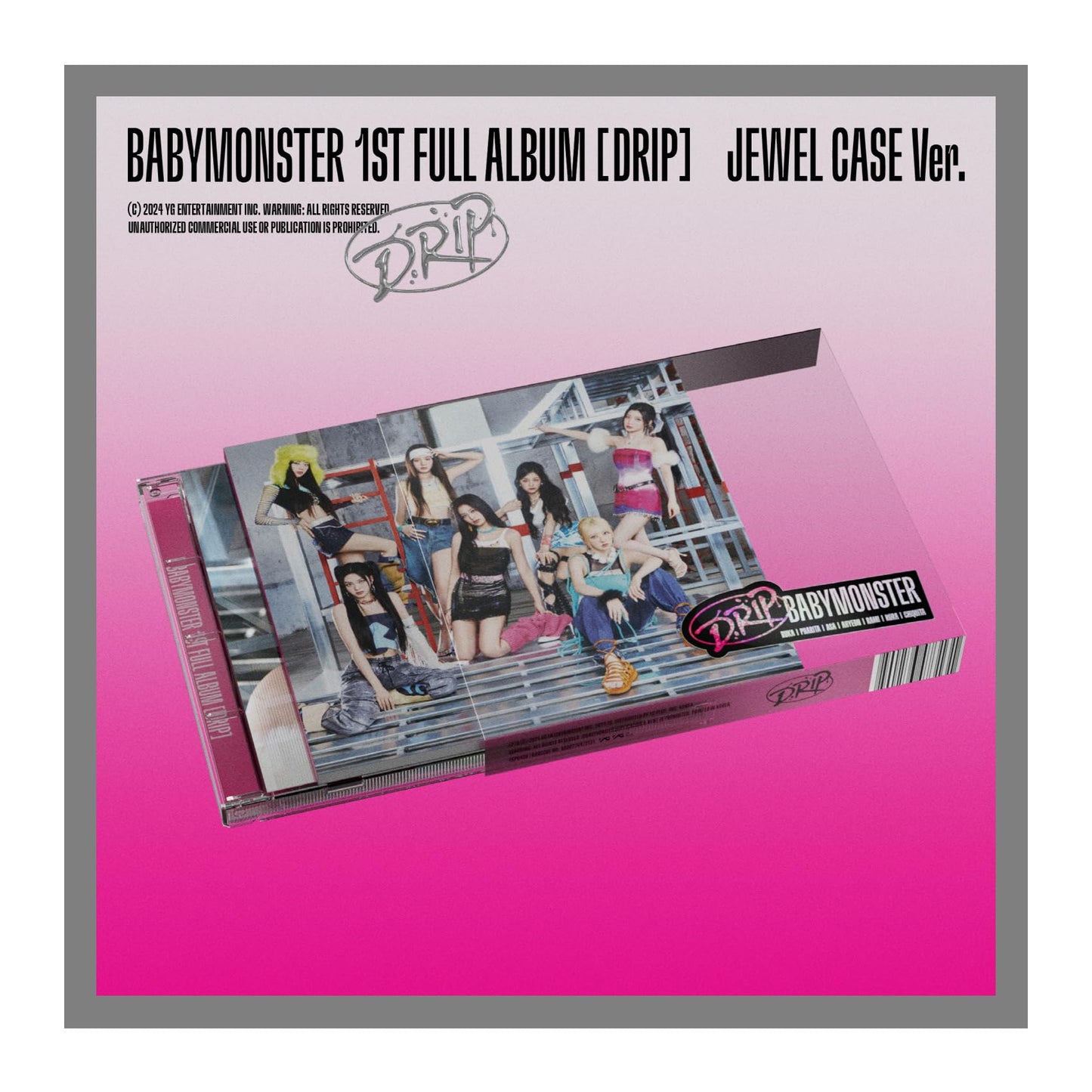 BABYMONSTER DRIP 1st Full Album with Tracking Sealed Baby Monster (Limited Bandana Version)