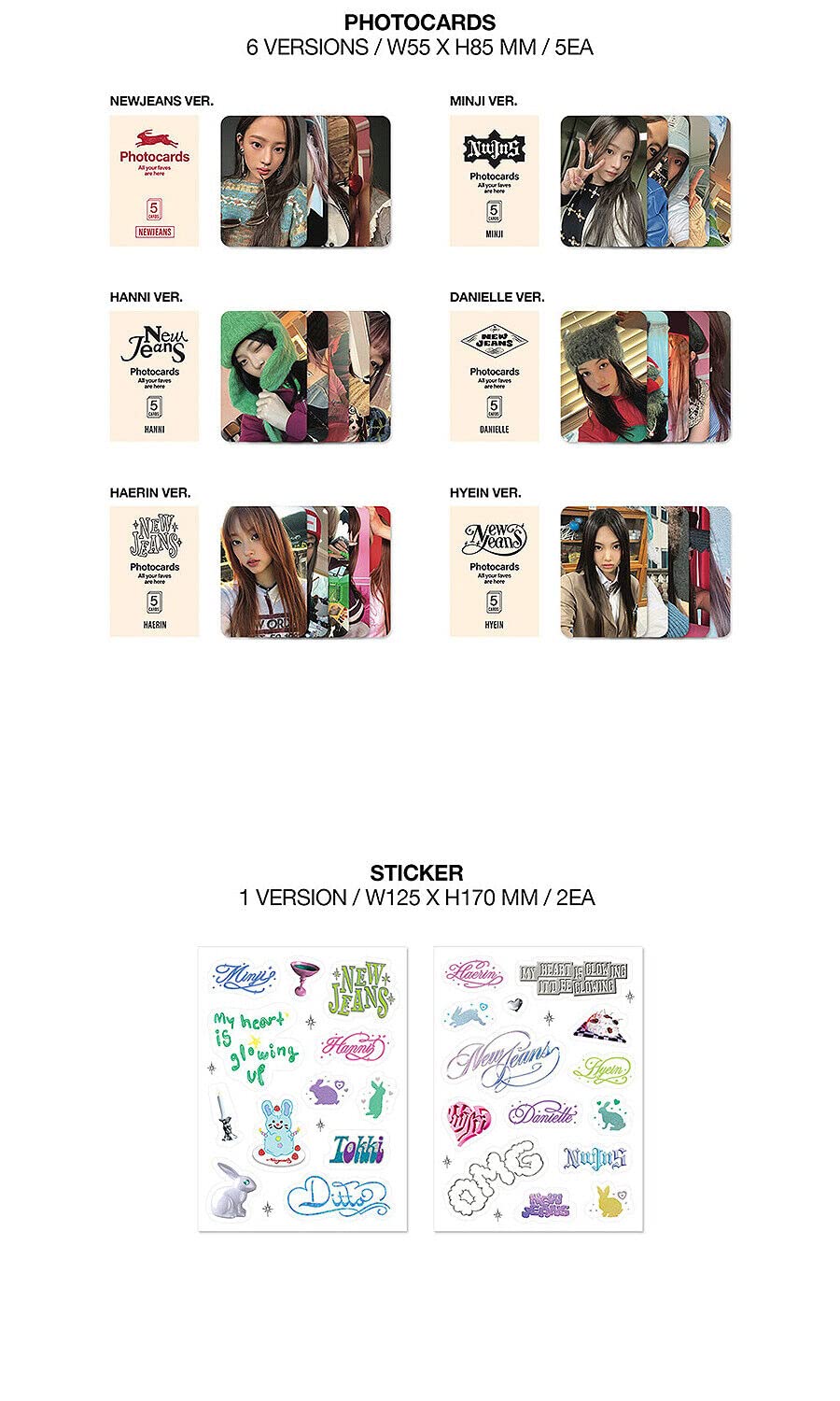 NEWJEANS OMG 1st Winter Single Album ( MESSAGE CARD Ver. - MINJI ) K-POP SEALED
