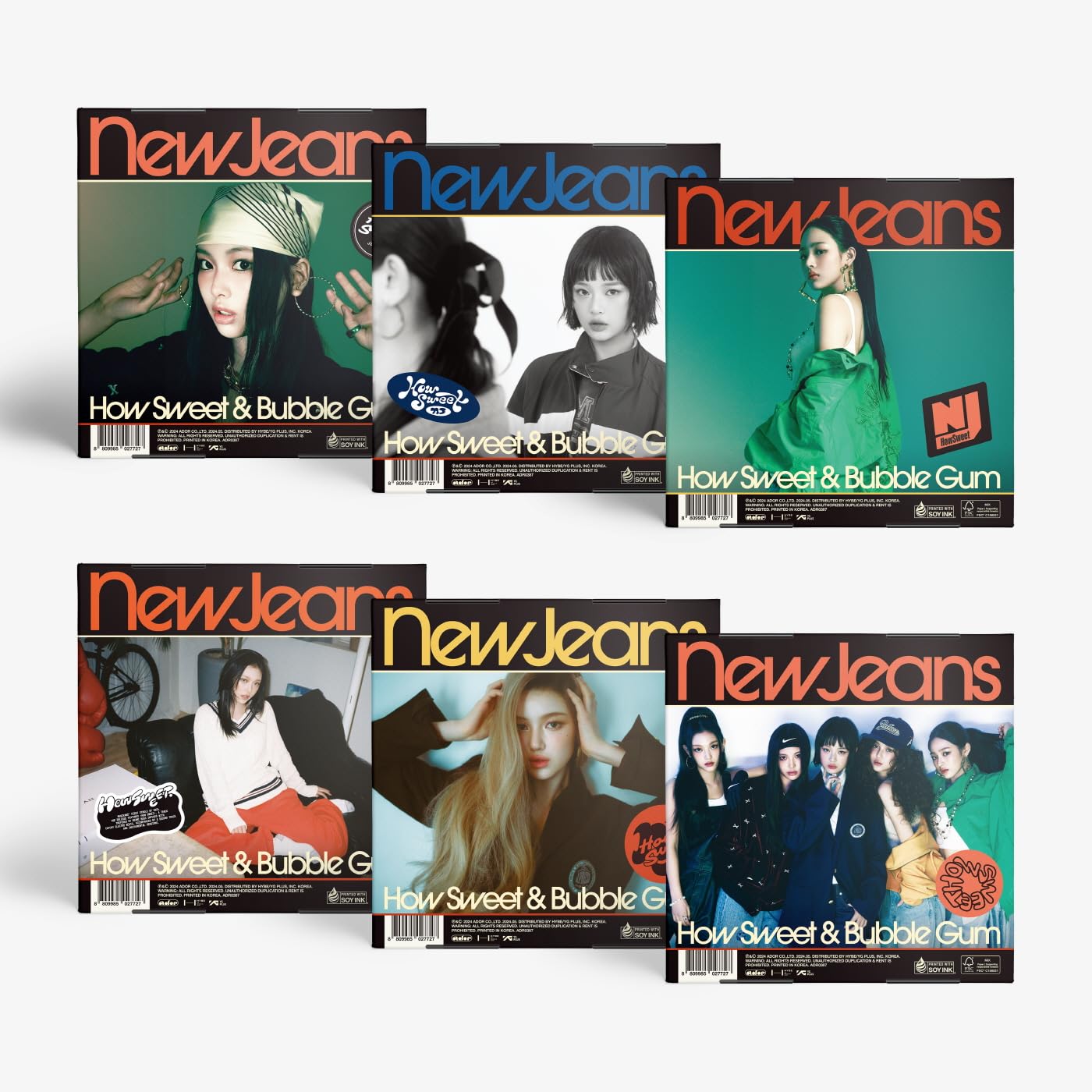 NewJeans How Sweet Double Single Album with Tracking Sealed NJS New Jeans (Standard DANIELLE Version)