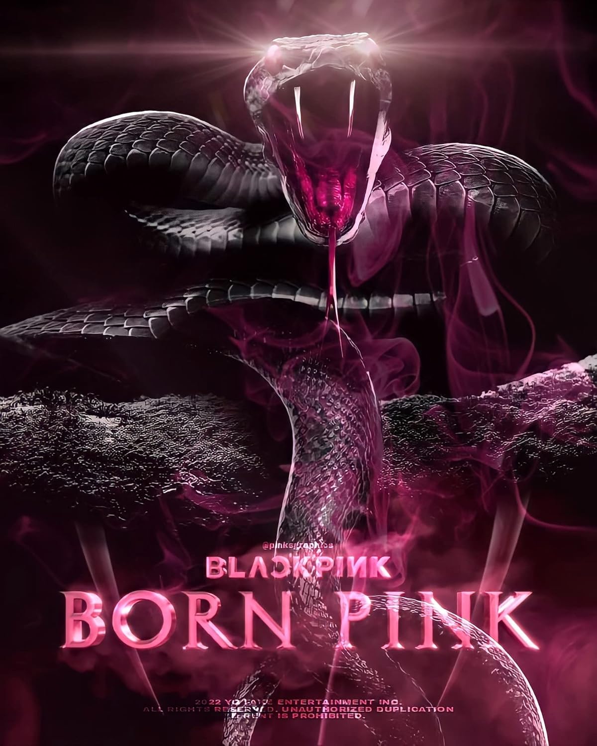 BLACKPINK BORN PINK 2nd Album BOX SET Version CD+Photobook+Accordion Lyrics Paper+Large Photocard+Postcard+Instant Film+Selfie Photocard+Tracking (PINK Version)