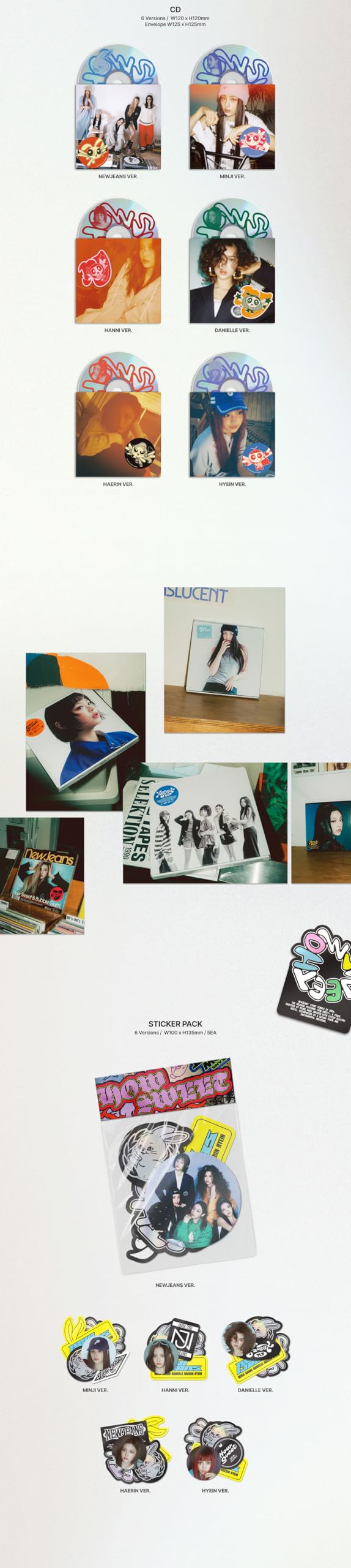 NewJeans How Sweet Double Single Album with Tracking Sealed NJS New Jeans (Standard DANIELLE Version)