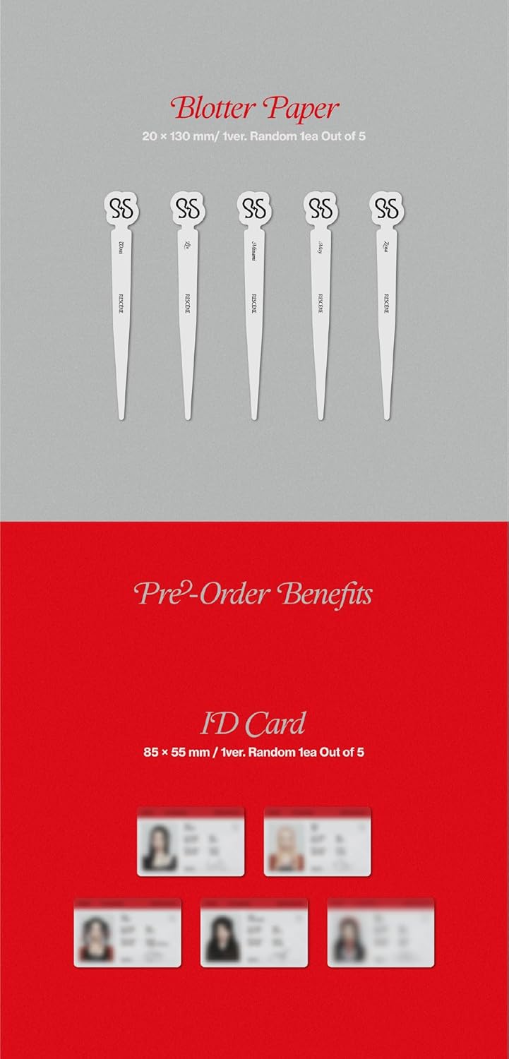 RESCENE Re:Scene 1st Single Album Dust jacket+Photobook+Photocard+Blotter paper+Tracking Sealed Version.1