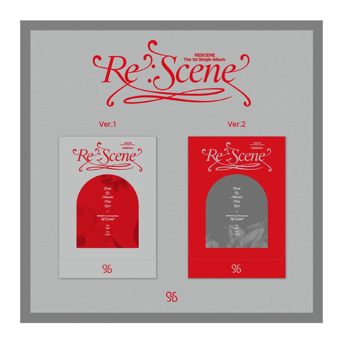 DREAMUS RESCENE Re:Scene 1st Single Album PLVE Version Outbox+Image Card+Selfie photocard+Standing photocard+Polaroid+Deco Sticker+Tracking Sealed (Ver.2)