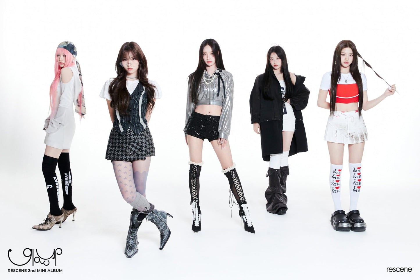 RESCENE Glow Up 2nd Mini Album QR Version with Tracking Sealed (QR Set(WE+ME))