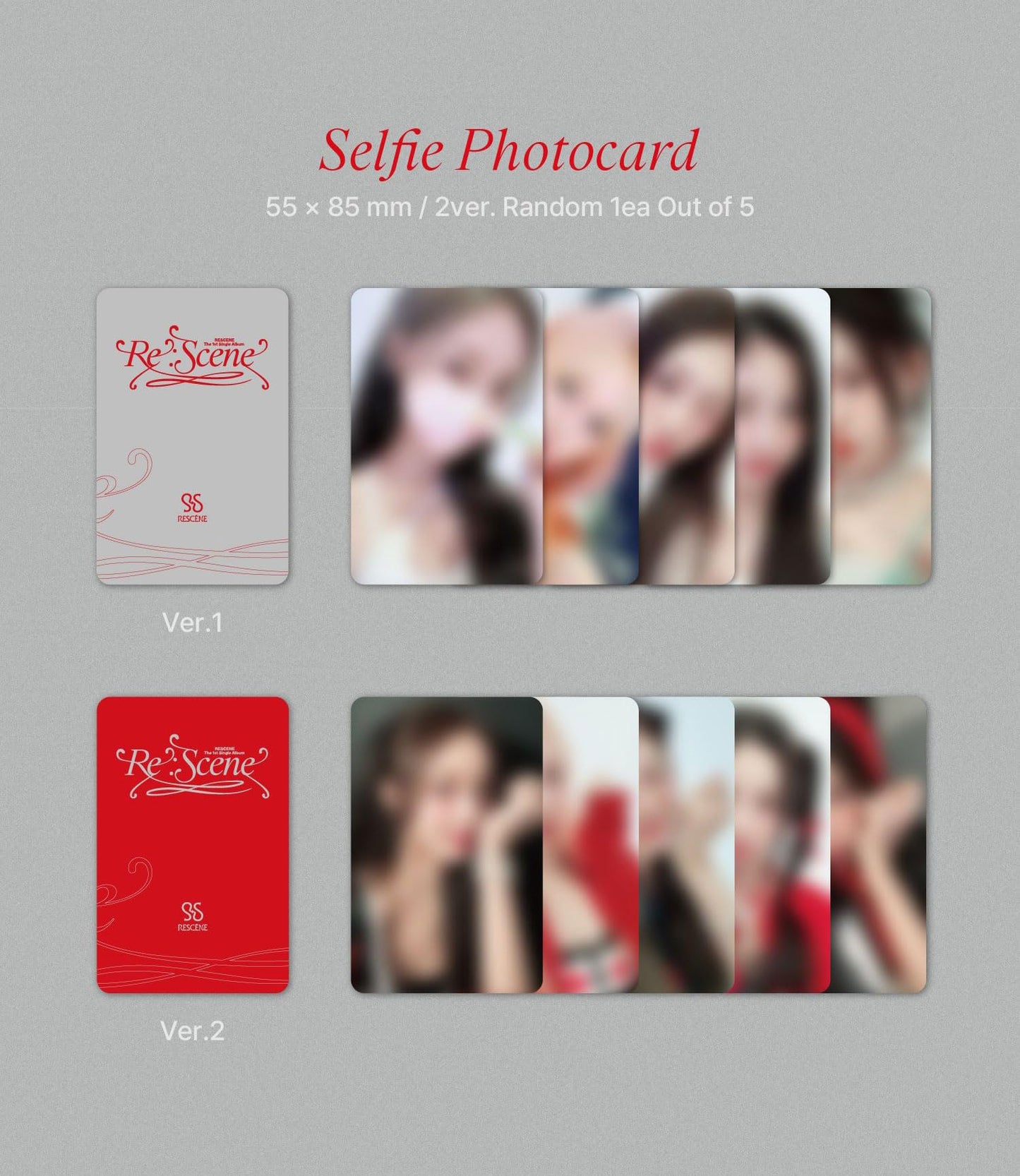 DREAMUS RESCENE Re:Scene 1st Single Album PLVE Version Outbox+Image Card+Selfie photocard+Standing photocard+Polaroid+Deco Sticker+Tracking Sealed (Ver.2)