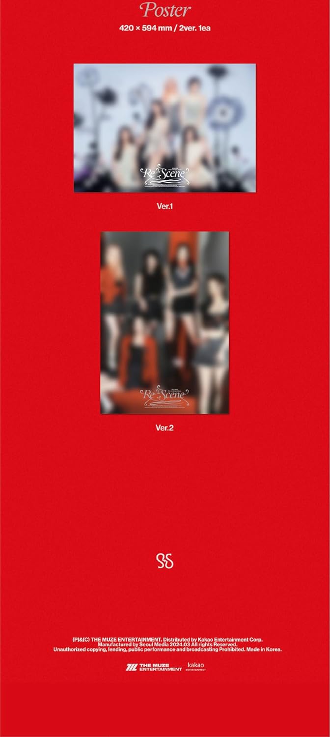 RESCENE Re:Scene 1st Single Album Dust jacket+Photobook+Photocard+Blotter paper+Tracking Sealed SET Ver.1+Ver.2