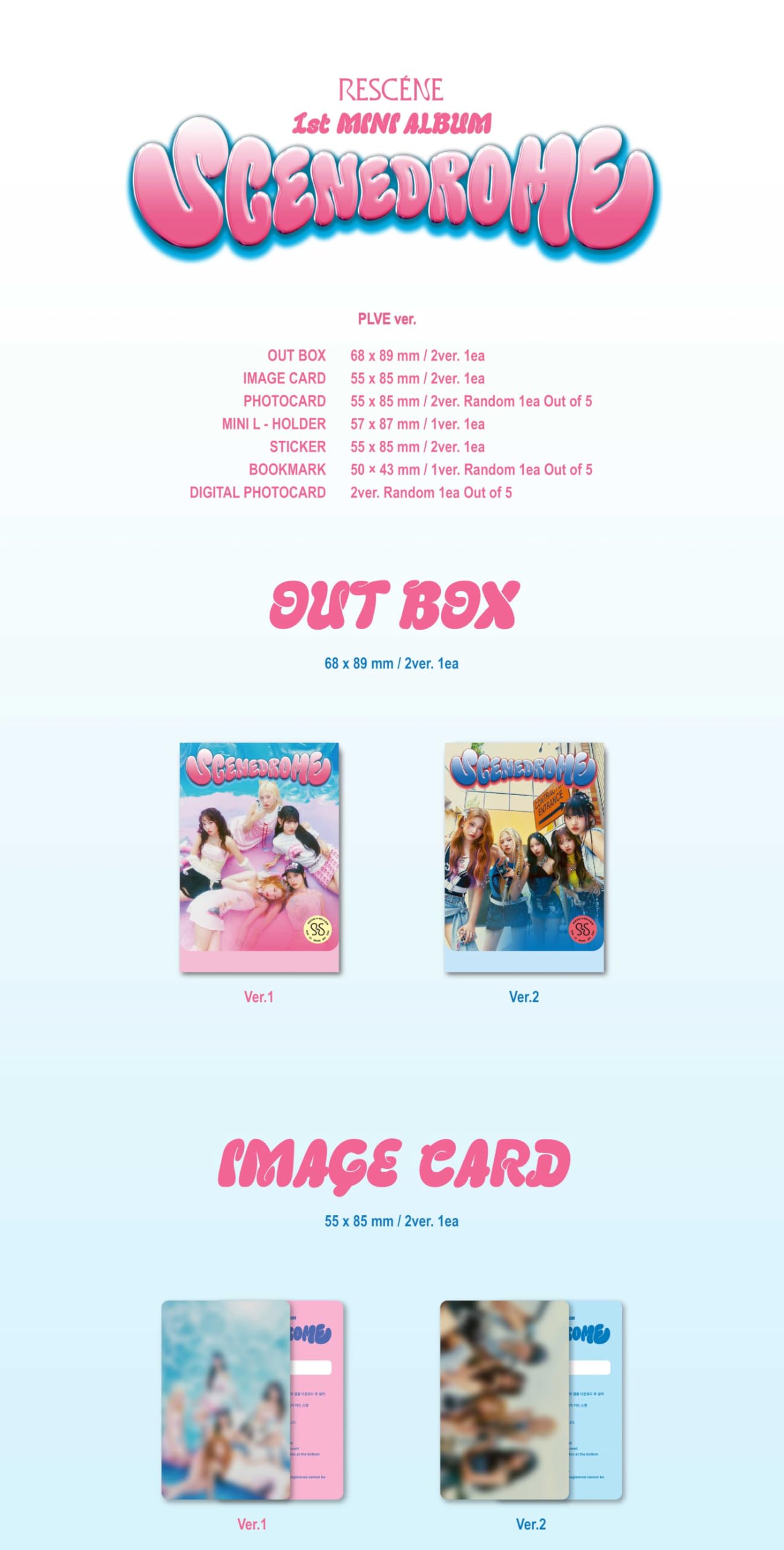 RESCENE SCENEDROME 1st Mini Album with Tracking (PLVE Ver.1)