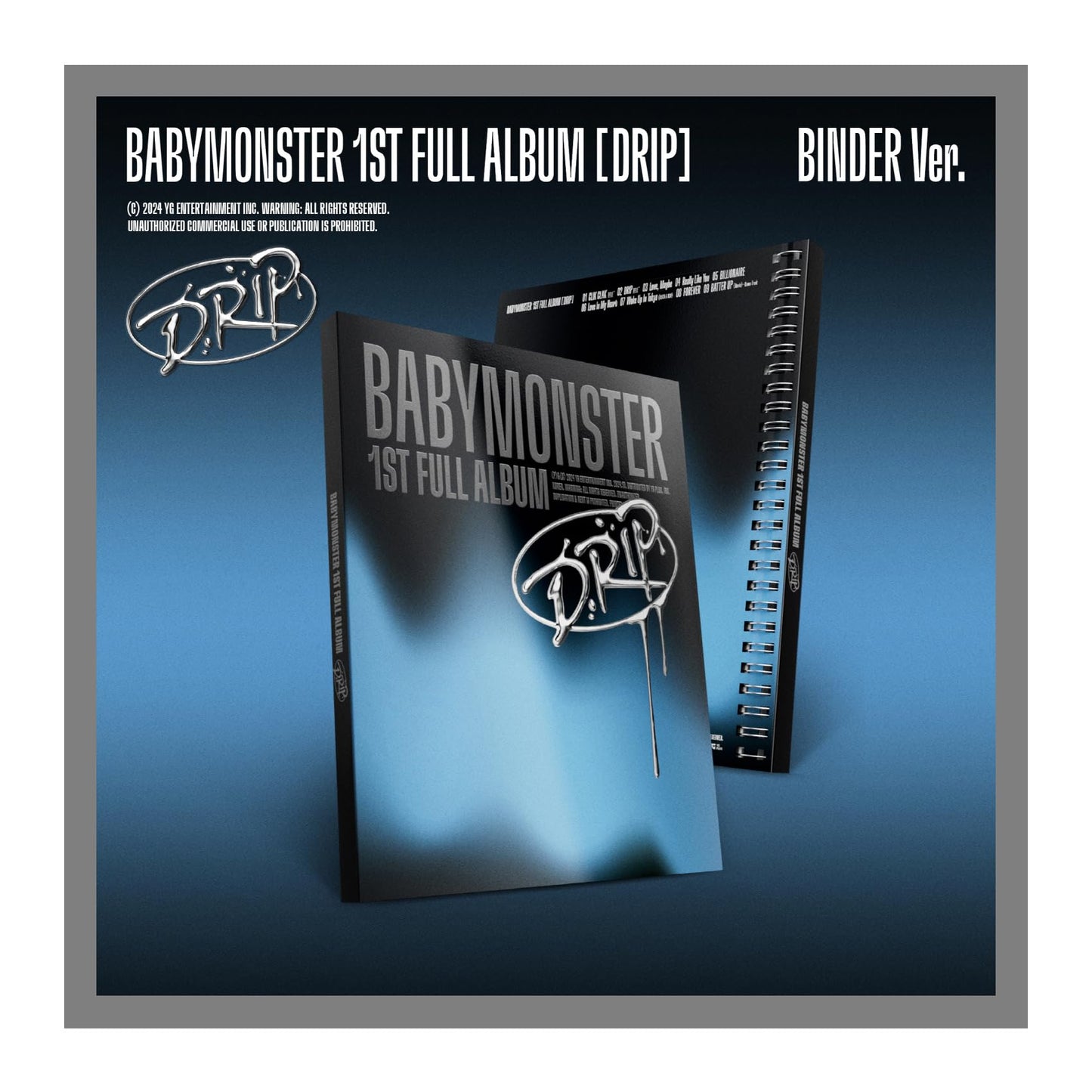 BABYMONSTER DRIP 1st Full Album with Tracking Sealed Baby Monster (Limited Bandana Version)
