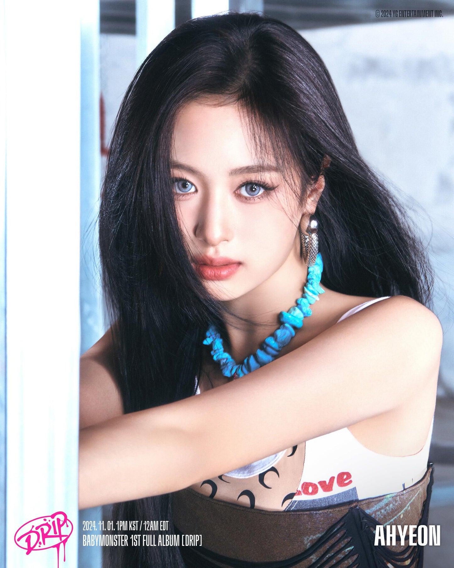 BABYMONSTER DRIP 1st Full Album with Tracking Sealed Baby Monster (Limited Bandana Version)