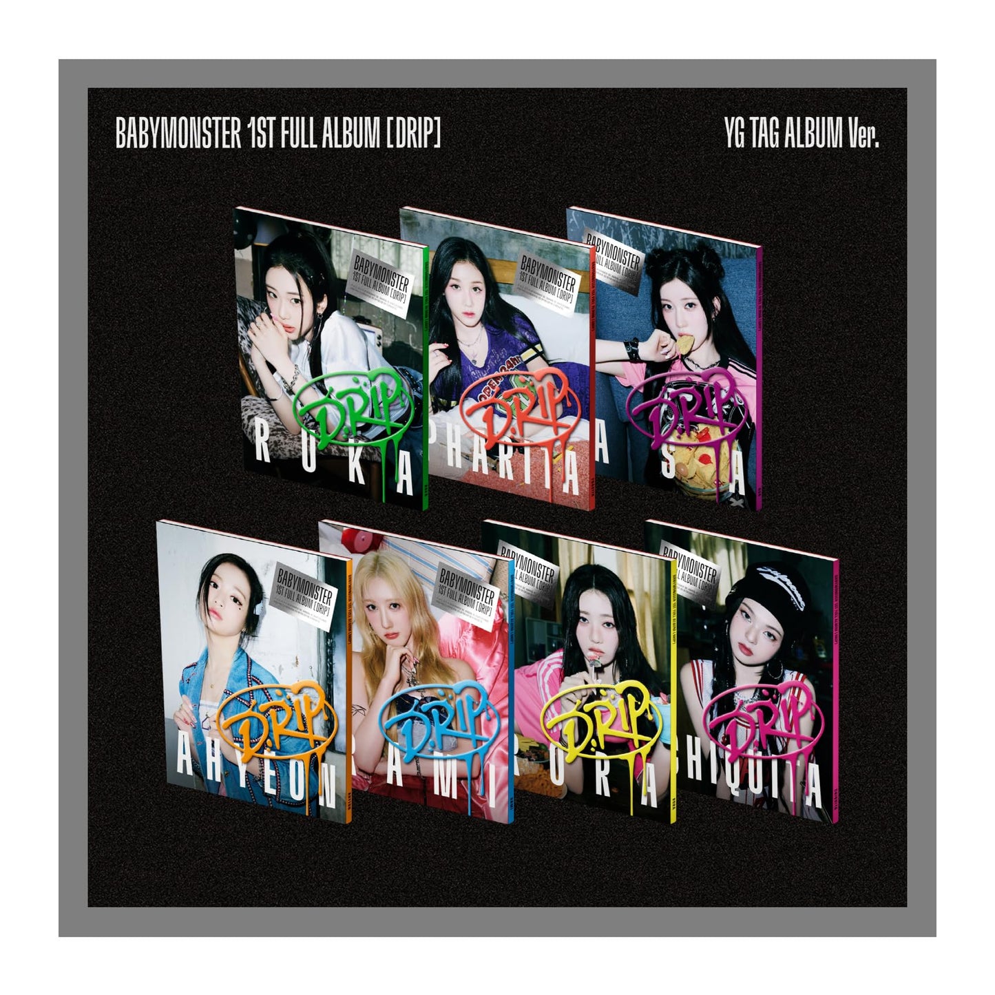 BABYMONSTER DRIP 1st Full Album with Tracking Sealed Baby Monster (Limited Bandana Version)