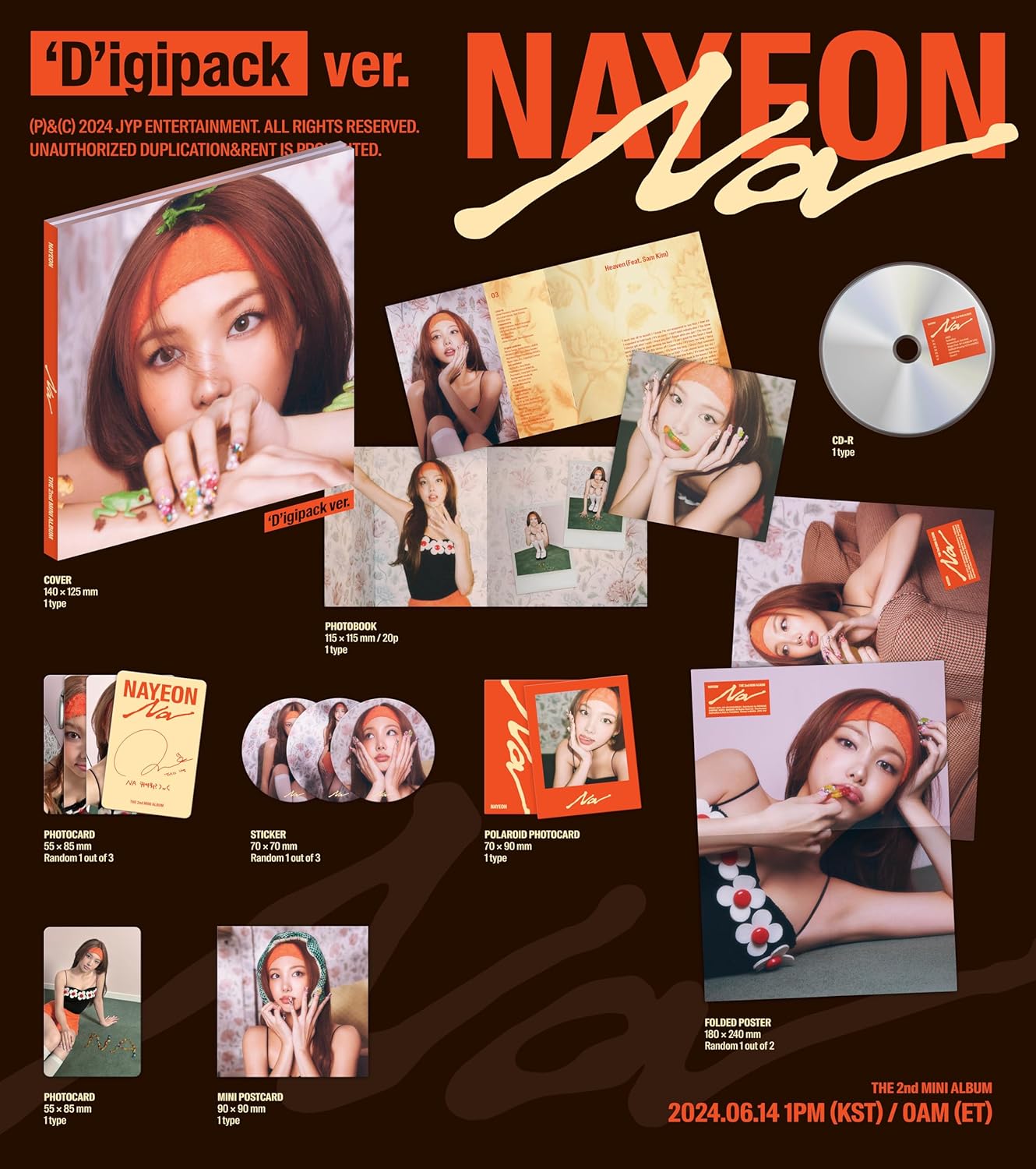 Na - Nayeon (Twice) 2nd Mini Album 'Digipack' version