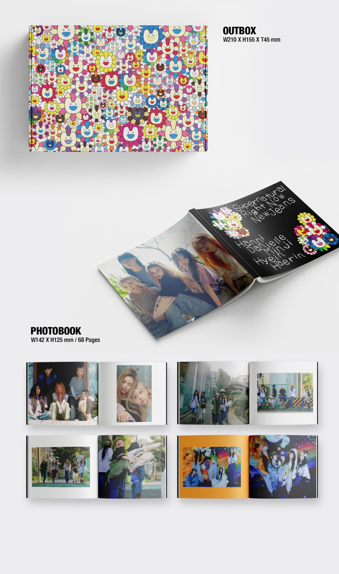NewJeans Supernatural NJ X MURAKAMI Japan Double Single Album with Tracking Sealed New Jeans (Weverse Albums A Version)