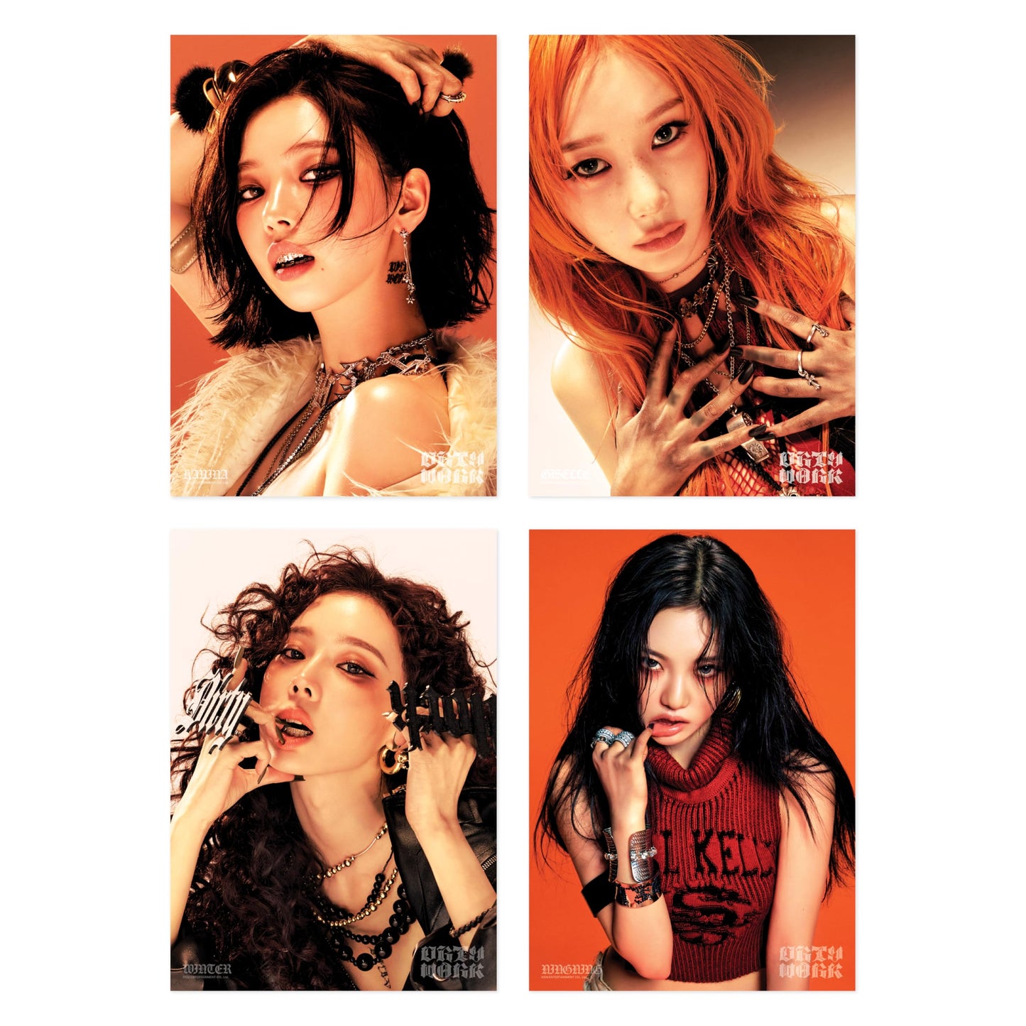 aespa Official Merch Dirty Work A4 Photo
