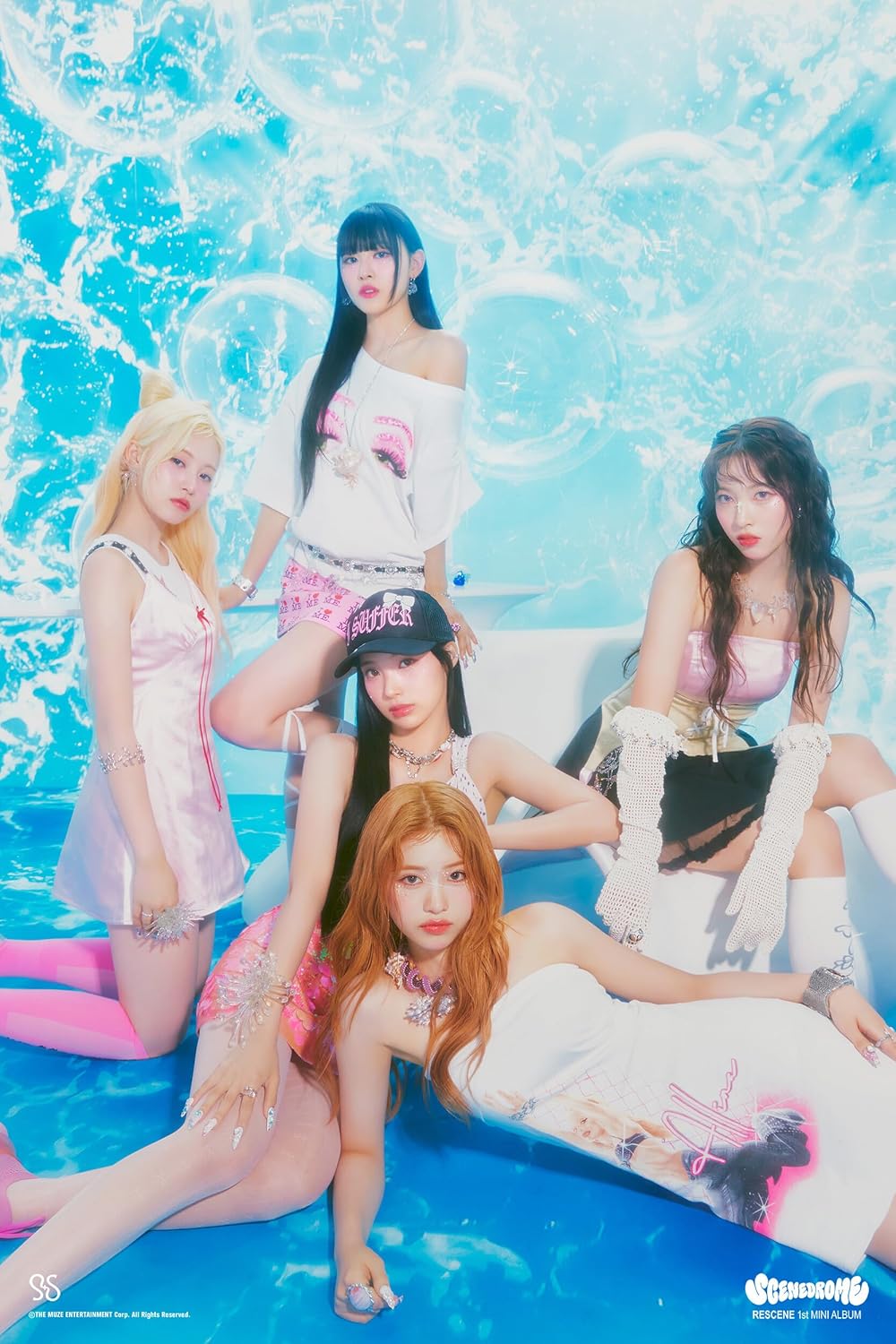 RESCENE SCENEDROME 1st Mini Album Standard Random Version 1p Folded Poster on Pack+88p PhotoBook+2p PhotoCard+2p Lyrics Poster+Tracking Sealed