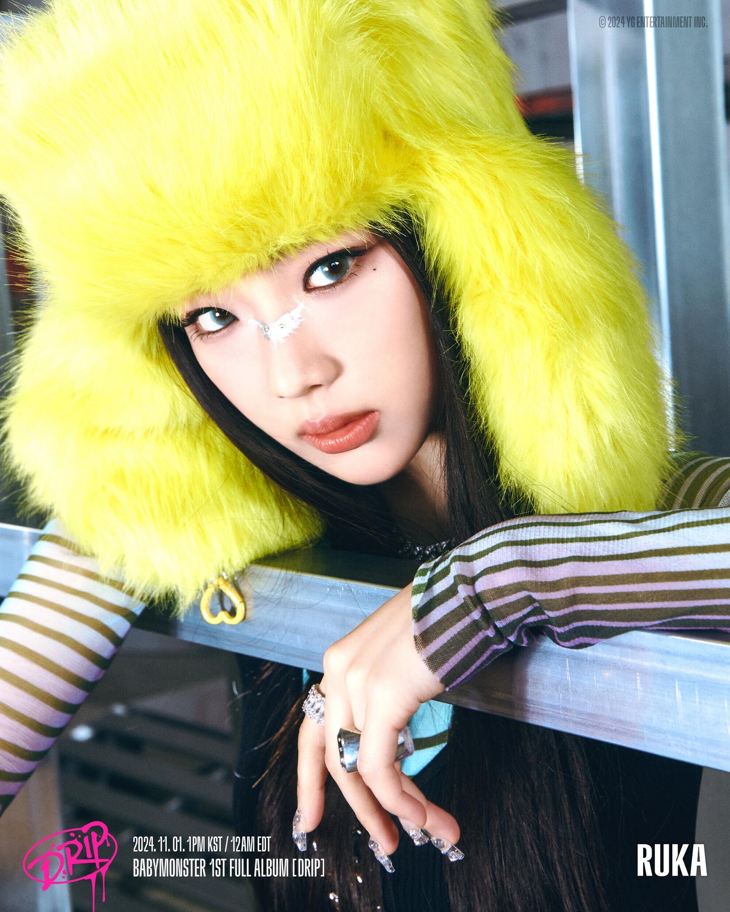 BABYMONSTER DRIP 1st Full Album with Tracking Sealed Baby Monster (Limited Bandana Version)
