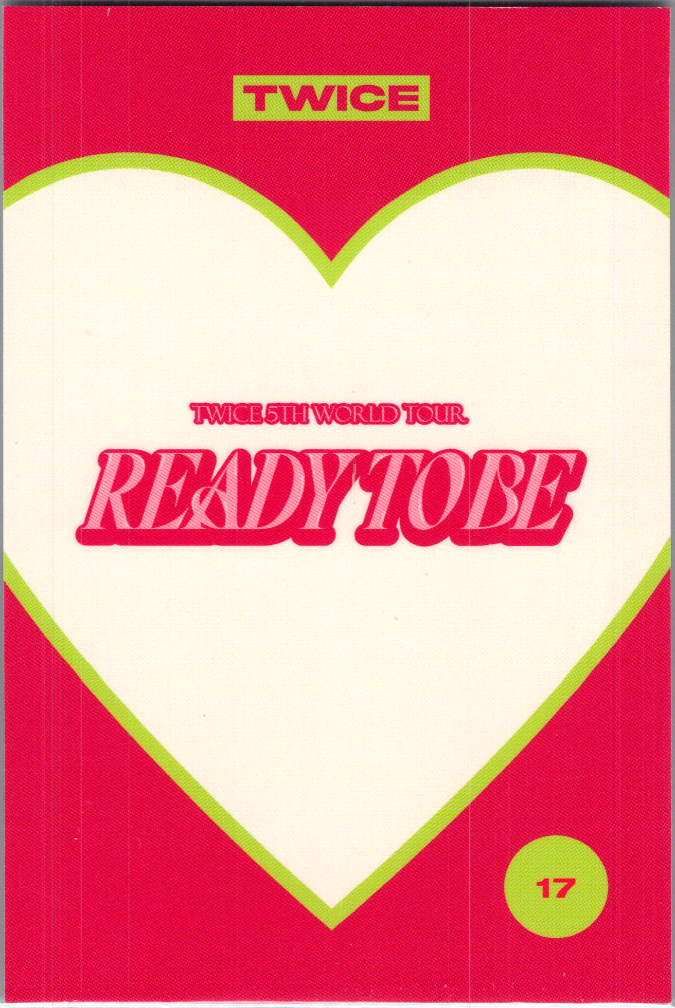 Official Chaeyoung Twice Ready to Be World Tour Photocard