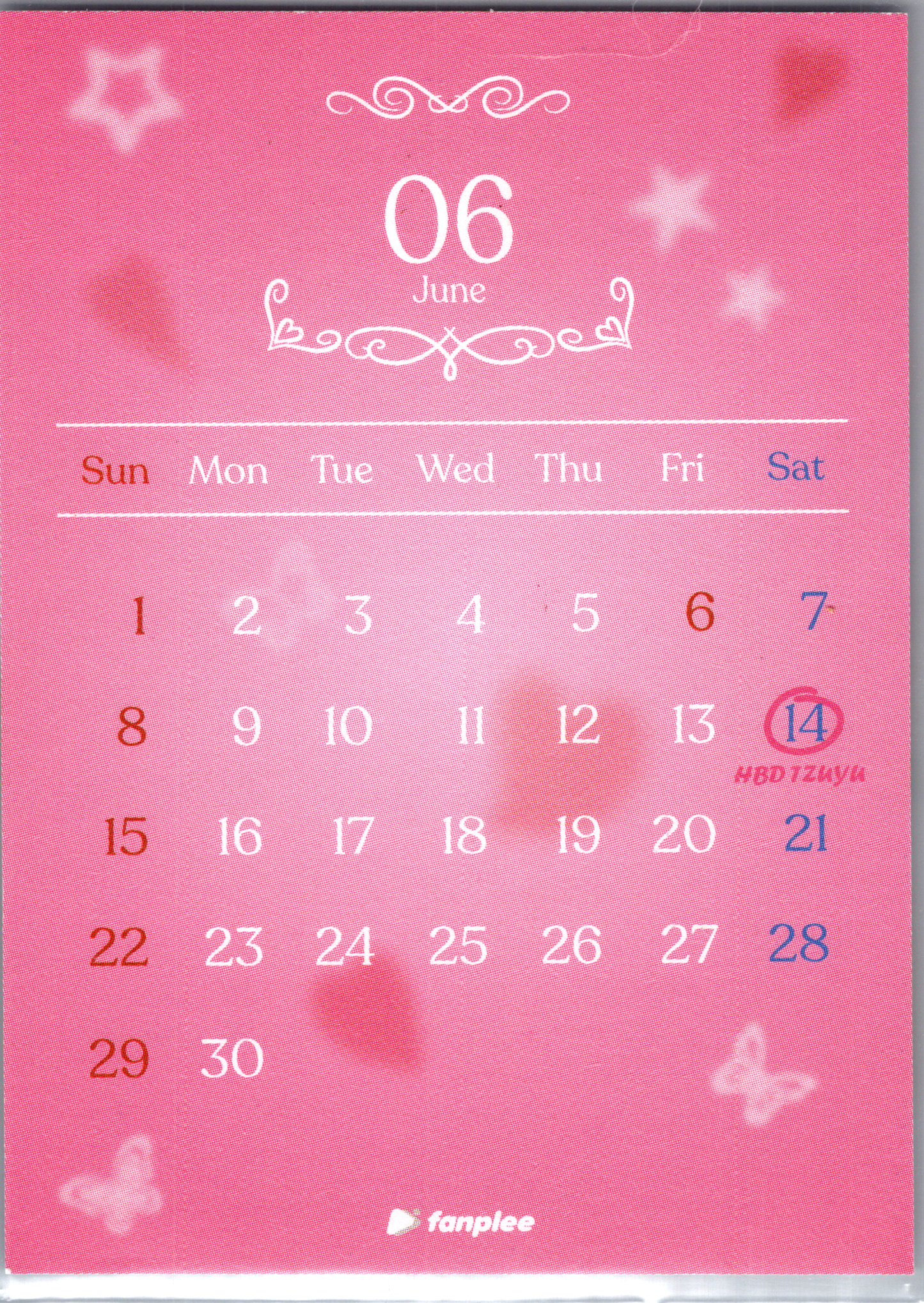 Official Tzuyu Season's Greetings 2025 fanplee Calendar POB Photocard