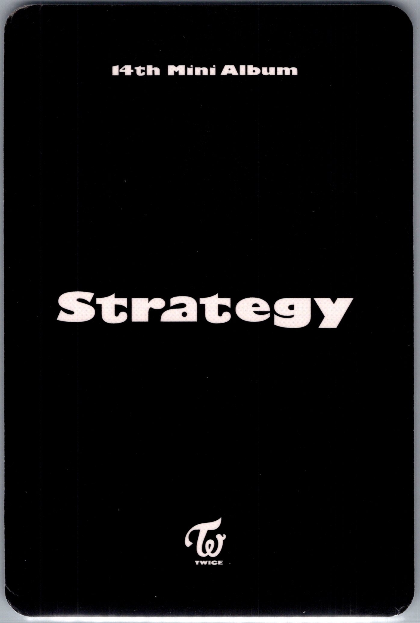 Official Jihyo Twice Strategy Album POB Photocard